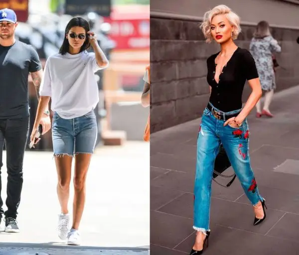 9 Mẹo tân trang bộ đôi áo phông quần jeans quen thuộc