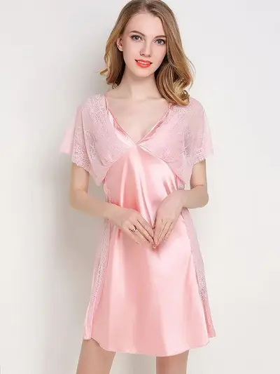 Váy ngủ satin lụa cao cấp