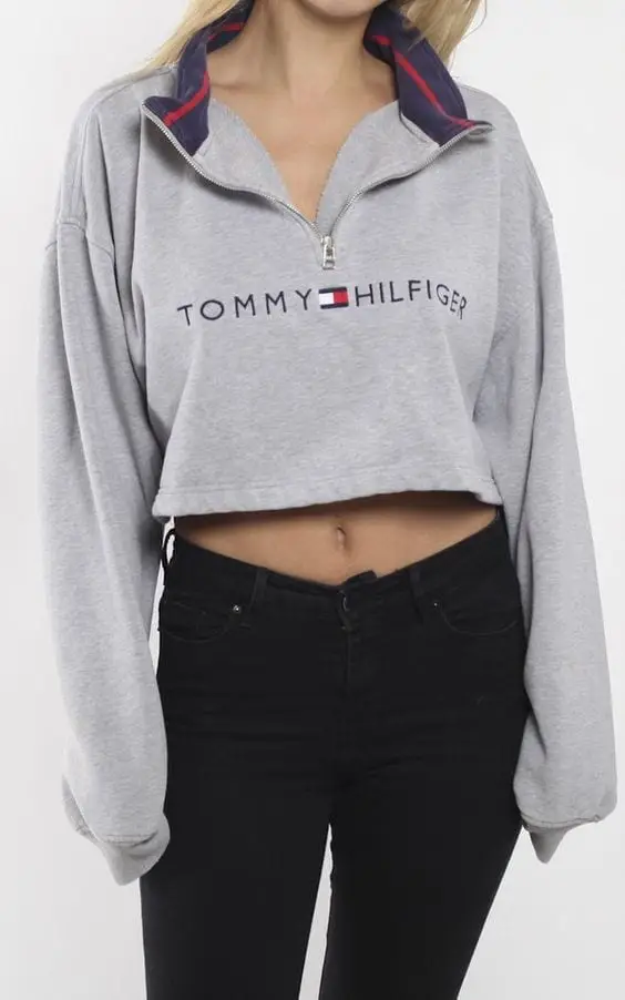 loại áo khoác cần có áo hoodie croptop