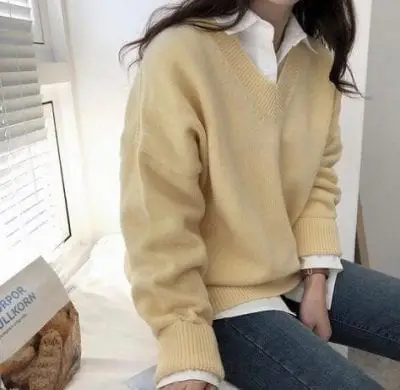 Áo sweater + Áo sơ mi: Ảnh 2