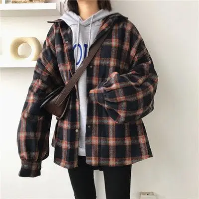 Áo hoodie mỏng cho nữ mix cùng áo khoác - Ảnh 3