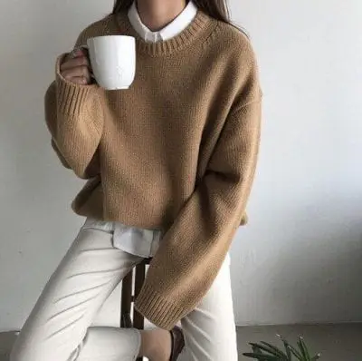 Áo sweater + Áo sơ mi: Ảnh 3