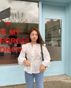 Áo blouse bèo nhún