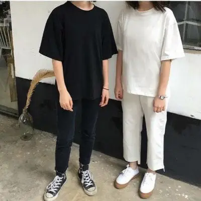 Áo thun tay lỡ Basic tại Unisex-and-Oversize