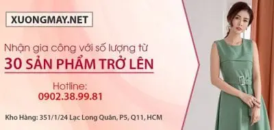 xuongmay.net nhận may gia công quần áo với số lượng 30 sản phẩm trở lên