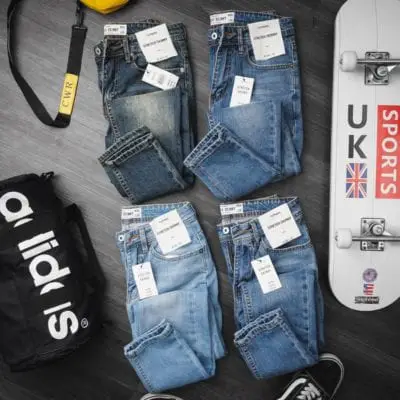 Quần jeans nam trơn – giá sỉ 225,000đ /ri – dây.